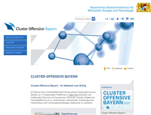 Tablet Screenshot of cluster-bayern.de